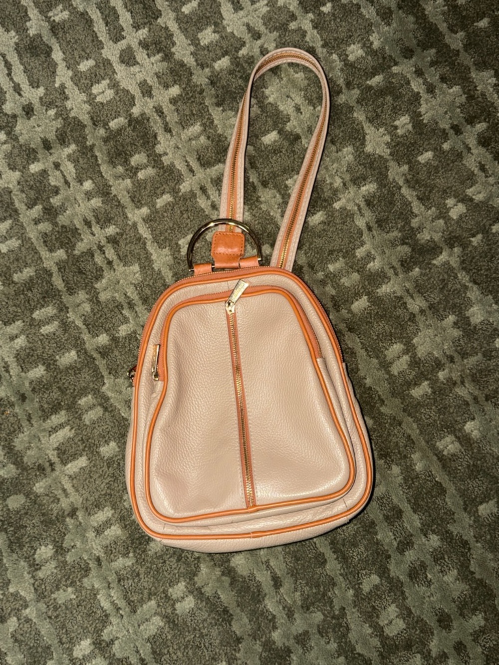 Valentina Italian Leather Convertible Backpack Purse